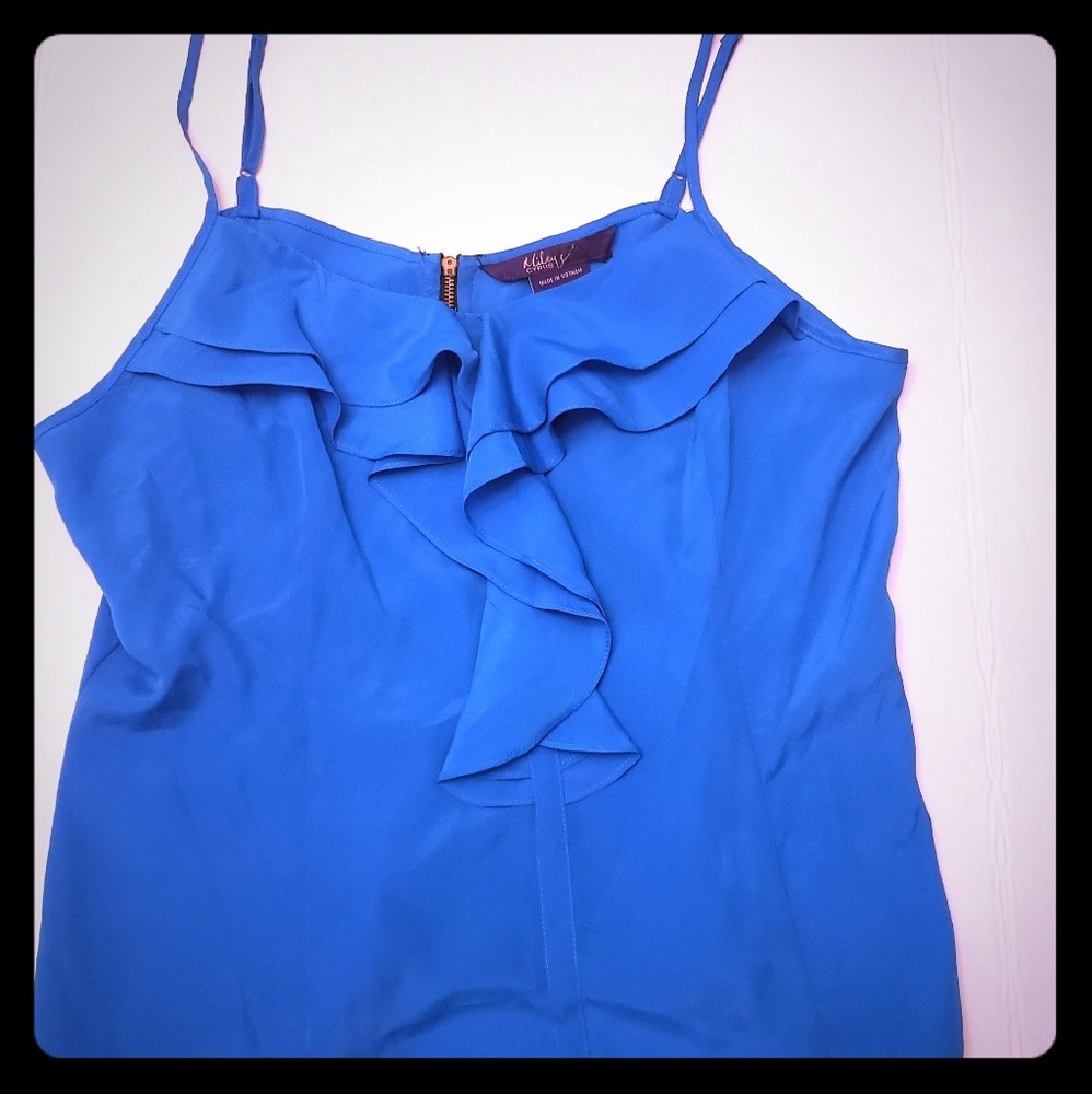 Miley Blue spaghetti strap top NWT